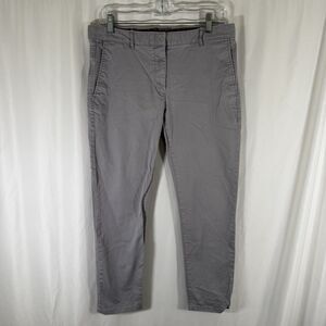 Gap Khakis Women's 6 Skinny Mini Grey Pockets Cotton Blend Hook and Eye